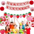 thumbnail image 5 of Strawberry 1st Birthday Party Decorations Include Strawberry Shortcake Birthday Banner Cake Toppers Balloons for Girl Berry First Sweet One Themed Birthday Berry Sweet Birthday Party Decorations, 5 of 5