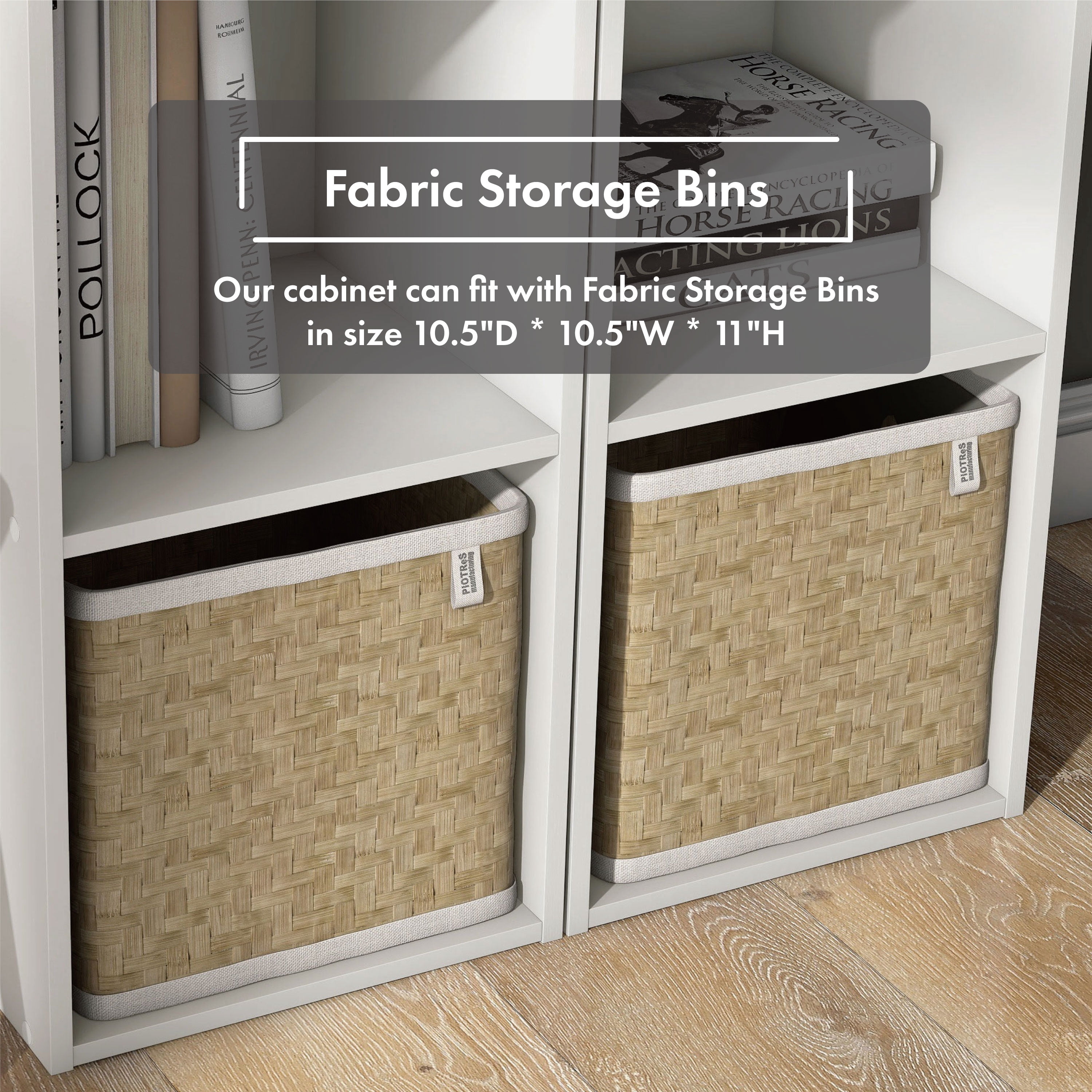 Join Stackable 2-Cube Wood White Bookcase