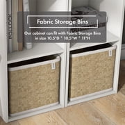 Join Stackable 2-Cube Wood White Bookcase