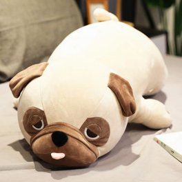 Shelter Pets Plush: Ryan The 10" Tan Pug Stuffed Animal - Based On A Real Adopted Dog, Benefits Animal Shelters