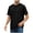 Black, variant on Big & Tall Men's Short Sleeve Crew Neck T-Shirt Cotton Blend Regular Fit Casual Top Solid Heather Everyday Wear, Father's Day Gift