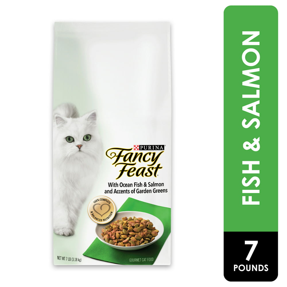 Fancy Feast Dry Cat Food, With Ocean Fish & Salmon, 7 lb. Bag Walmart