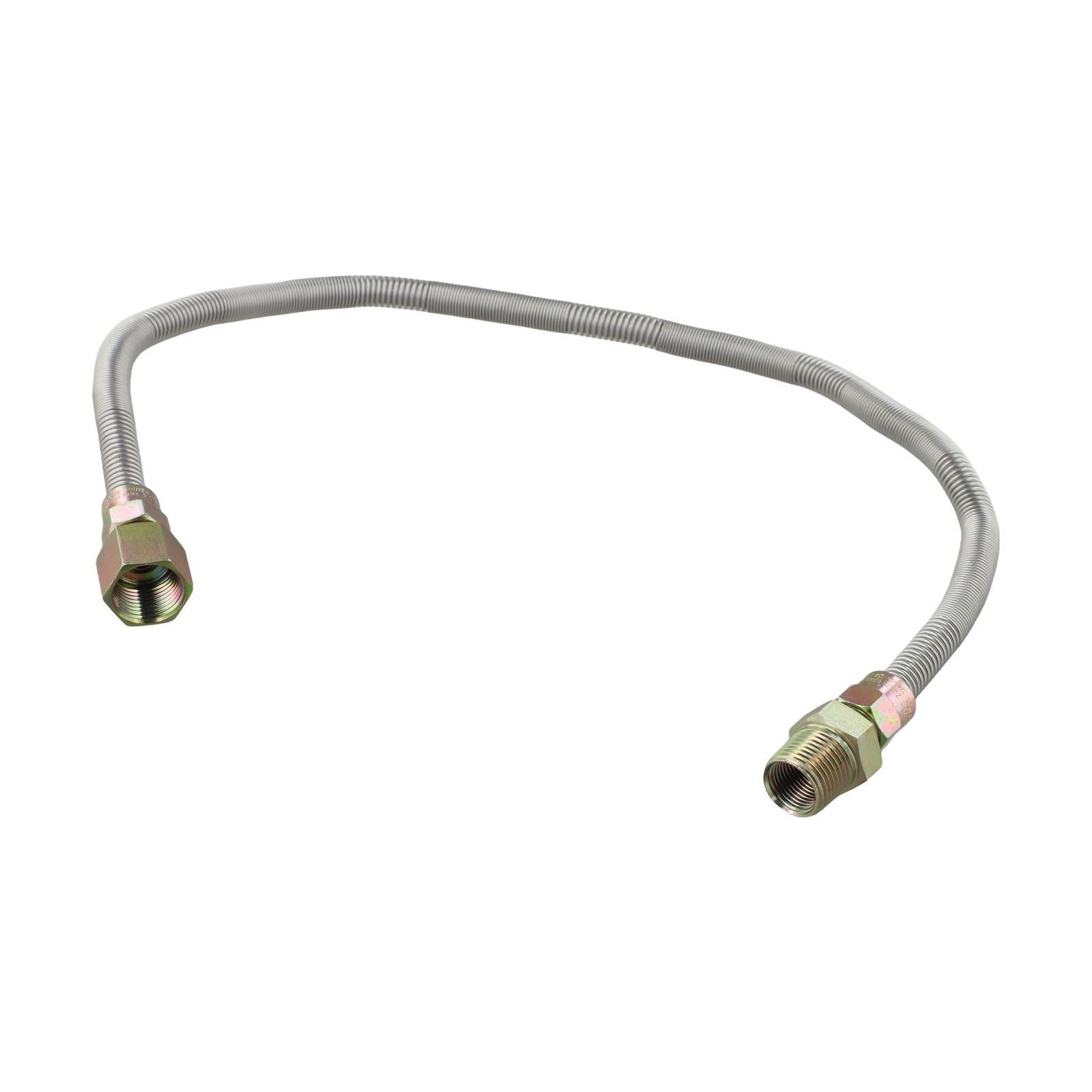 30 inch 3/8\" Whistle-Free Flexible Gas Line Kit for NGLP Fire Pits and Fireplaces Under 90K BTU