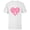 White, variant on Marvel Hero Icons Valentine's Day Heart - Short Sleeve T-Shirt for Kids - Customized-White
