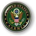 thumbnail image 2 of BestLicensePlateFrames - US Army 3D Domed CAR Emblem Badge Sticker Chrome Metal Bezel - Official U.S. Army Licensed Product, 2 of 6