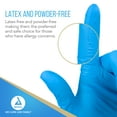 thumbnail image 3 of Dynarex Safe-Touch Disposable Nitrile Exam Gloves, Powder-Free, Latex-Free, Touchscreen Friendly, Blue, Extra-Large, 1 Case of 1,000 Gloves (10 Boxes of 100 Gloves), 3 of 7