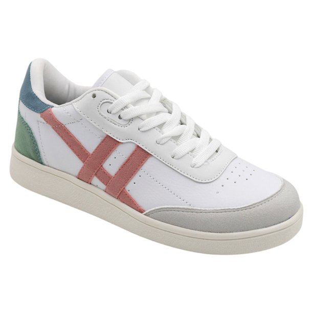 Tenis con cordones Exterior Piel vegana Color Blanco Para Mujer De RBCOLLECTION