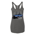 thumbnail image 2 of Wild Bobby Ford Shelby GT500 Vintage Mustang Women Tri-Blend Racerback Tank Top, 2 of 6