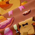 thumbnail image 4 of Erosebridal Pink Bowknot Kawaii Bow Black Out Curtains,Cute Animal Capybara Curtains Pack of 2 (42x63 Each) For Kids Teens, 4 of 6