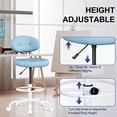 thumbnail image 7 of Misolant Tall Office Chair for Standing Desk, Drafting Chair with Foot Ring, PU Leather Recline High Office Tall Desk Chair with Adjustable Lumbar Support, 7 of 7