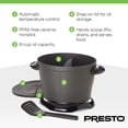 thumbnail image 3 of Presto Friteuse Électrique DualDaddy avec Séparateur, Céramique Antiadhésive, Noire, 3 of 7