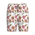 thumbnail image 4 of Wukai Rose Flowers Men’s Short Pajama Pants With Pockets Soft Sleep Pj Shorts for Men-4X-Large, 4 of 6