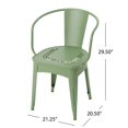 thumbnail image 3 of Leona Outdoor 3 Piece Paint Finished Iron Bistro Set, 3 of 10