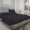 Black, variant on 5Pcs Split Sheet Set Split Queen Size Sheets 100% Egyptian Cotton 800 Thread Count upto 12" inch Deep Pocket Adjustable Bed Sheets, Black Solid