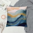 thumbnail image 2 of JEUXUS  Printed Abstract Blush, Blue and Turquoise Color Decorative Throw Pillow Covers Only, Soft Accent Cushion Cases, 2 of 5