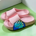 thumbnail image 2 of Cathalem Kids Slippers Summer Unisex Children Sandals Thick Sole Comfort Footed Casual Slide Open Toe Flat Sandals for Beach,Pool,Bathroom (Pink,13), 2 of 9