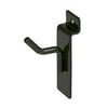 Econoco Commercial 1" Deluxe Hook for Slatwall, Black - Pack of 96