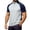 Navy, variant on Mens Ice Silk Half Zip Tees Quick Dry Breathable Color Block Slim Fit Shirts Summer Outdoor Cycling Running Training Tops