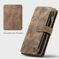 thumbnail image 6 of for Samsung Galaxy A53 5G Case Wallet for Women and Men, Samsung Galaxy A53 5G Case, PU Leather Magnetic Flip Strap Wristlet Zipper Card Holder Wallet Business Phone Cover for A53 5G, Brown, 6 of 6