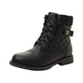 thumbnail image 2 of Women Ankle Boots Pointed Toe Square Mid Heel Zip Belt Buckle Casual Female Fashion Solid Color Shoes, 2 of 8