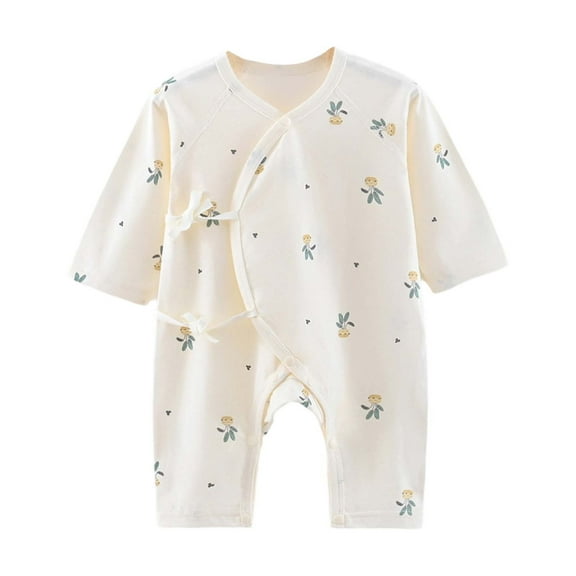Weebloom Baby Boys Rompers Thin Dress Crawling Dress 0-6 Months Outwear,0-1 Months