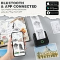 thumbnail image 3 of SLOK Mini Bluetooth Photo Printer with 10 Rolls Printing Paper，Black, 3 of 10