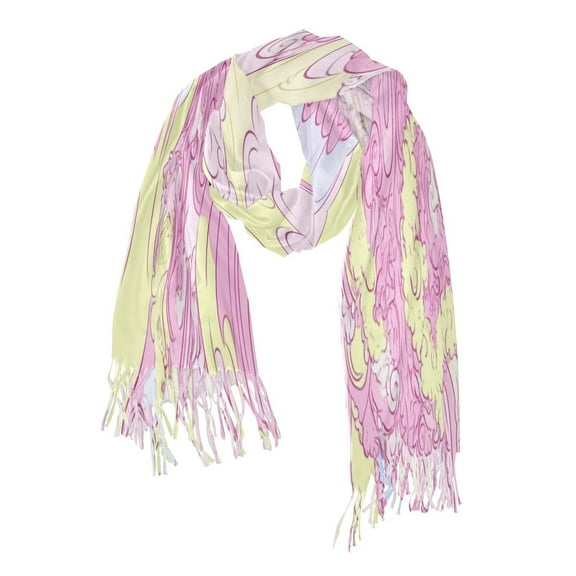 Pink Sky Tower Soft Stylish Scarf 86.6''x30.7'' Lightweight and Warm, Breathable