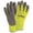 Gray, Hi-Viz Green, variant on Wells Lamont FlexTech Hi-Visibility Knit Thermal Gloves w/Latex Palm, X-Large, Gray/Green