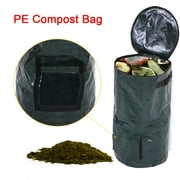 Khall Organic Waste Bag, Organic Compost Bag,2 Sizes Organic Waste Kitchen Garden Yard Compost Bag Environmental PE Cloth Planter