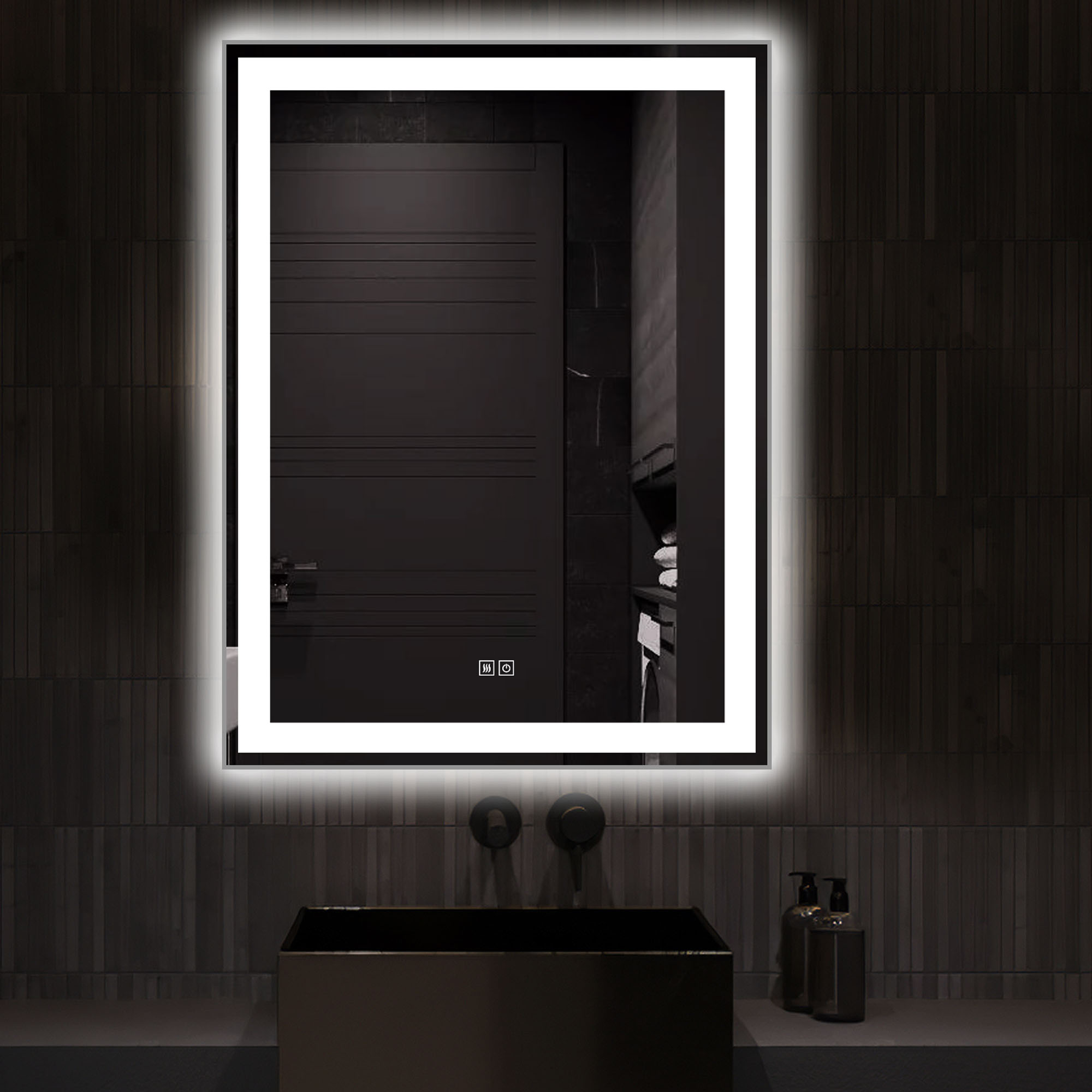 40" x 32" Modern LED Mirror