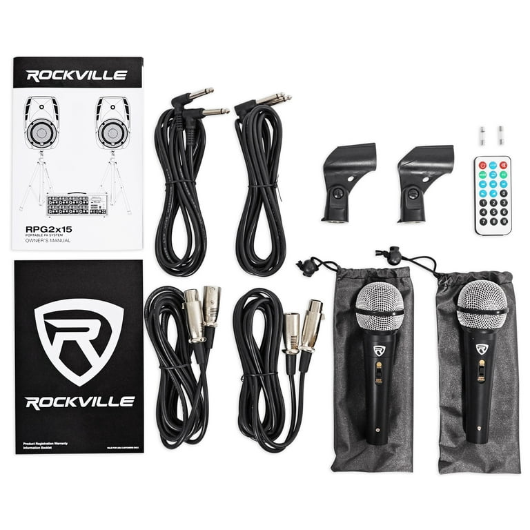 Rockville rpg2x15 hotsell package pa system