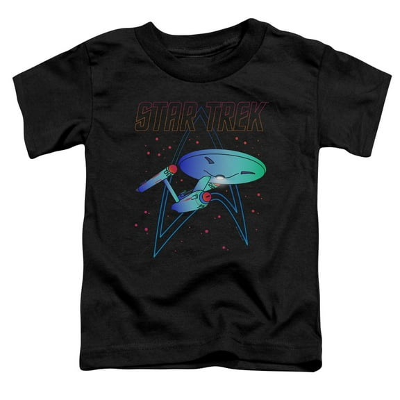 Star Trek Neon Trek Toddler T-Shirt Black