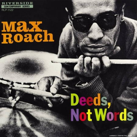 Max Roach - Deeds, Not Words Music Drummer Album Cover Print Wall Art By Paul