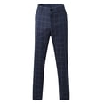 thumbnail image 2 of RUTAYY Men's Casual Pants Slim Fit Plaid Print Zipper Long Pants Daily Wear Comfort Elegant Chic Trousers, 2 of 8