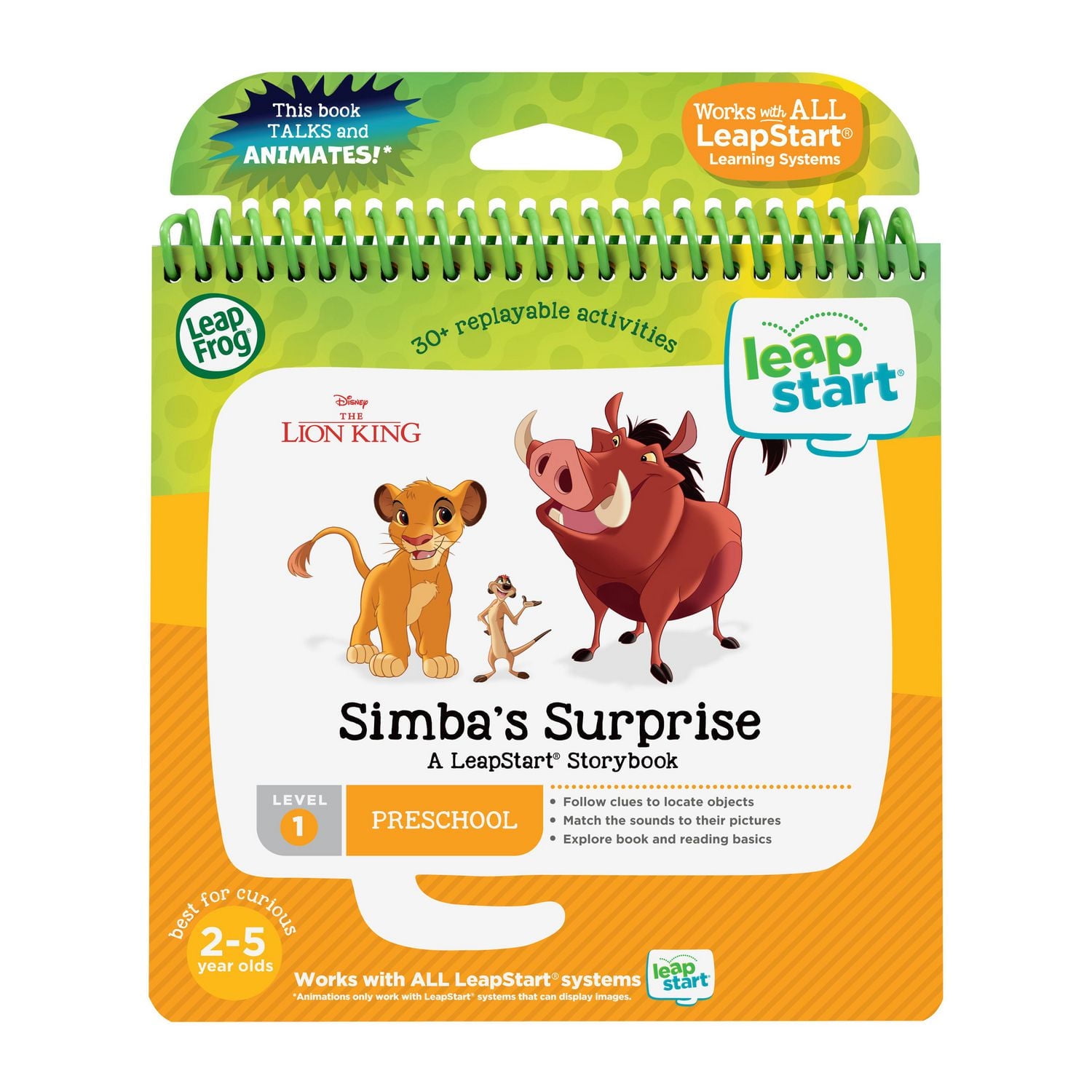 LeapFrog LeapStart 3D (Niveau 1) The Lion King Simba's Surprise - Version anglaise 2 à 5 ans