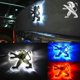 thumbnail image 1 of 1pc 2d Led Car Tail Logo Light Badge Emblem Backlight For Peugeot 206 207 307 308 406 408 508 G, 1 of 5