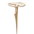 thumbnail image 2 of Wine Rack Foldable Portable Wood Easy Installation Picnic Lawn Table Holder for Outdoor, 2 of 5