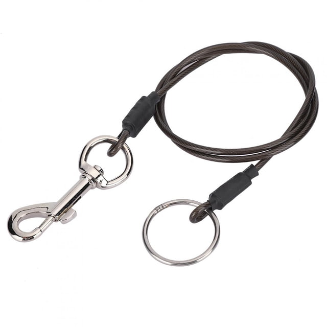 Cable de preparación para mascotas,Correa de alambre de acero envuelta Correa para preparación de mascotas Cable de baño para perros Rendimiento probado Jadeshay A