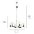 thumbnail image 6 of Kichler Lighting - Crosby - 6 Light Chandelier-21.75 Inches Tall and 32.25, 6 of 6