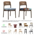 thumbnail image 2 of Kdxio Chair Seat Covers Colorful Travel Luggage Gear Print Chair Covers for Dining Room Square Washable Chair Protector Seat(Four Pieces), 2 of 5