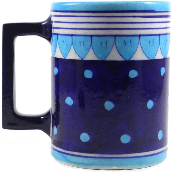 India Meets India Handicraft Ceramic Mug Tea Mug Ceramic Coffee Mug 250 ml, Best Gifting, Made By Awarded Indian Artisan