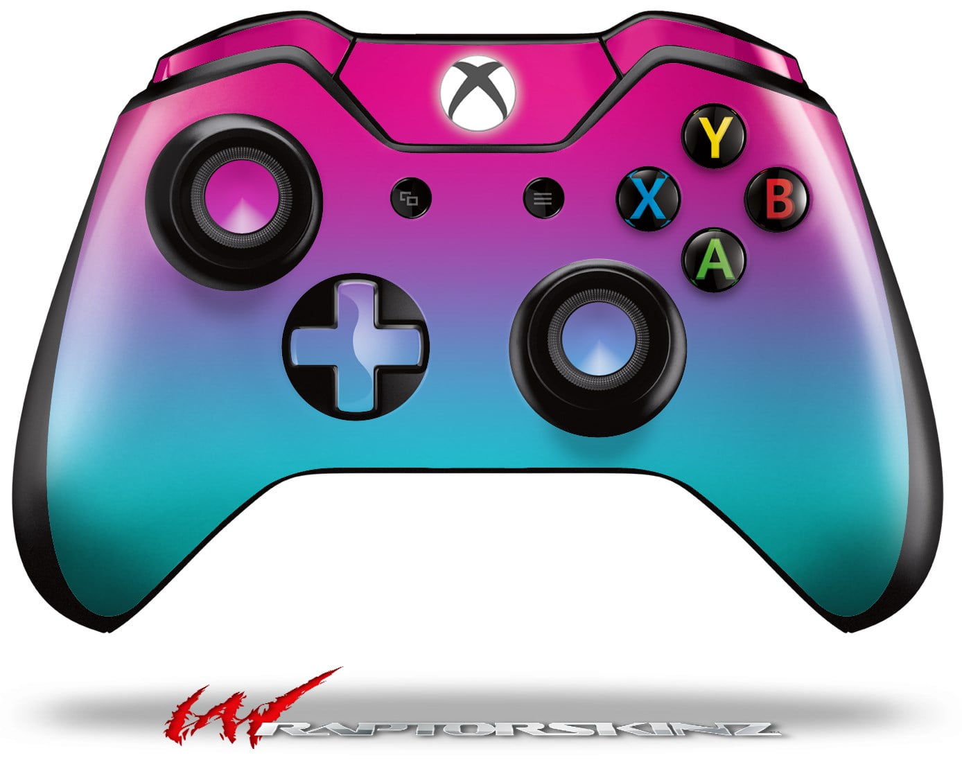 pink and blue xbox one controller