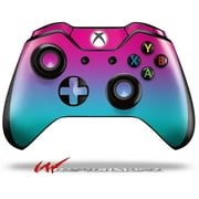 Decal Style Skin for Microsoft XBOX One Wireless Controller Smooth Fades Neon Teal Hot Pink - (CONTROLLER NOT INCLUDED)