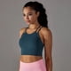 thumbnail image 3 of Sujetador corto deportivo sin costuras para mujer, ropa interior para gimnasio, Fitness, ropa de entrenamiento, espalda cruzada, ropa deportiva tejida para correr, chaleco de Yoga, 3 of 5