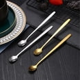 thumbnail image 4 of Kitchen Bar Tea Long Handle Stainless Steel Coffee Stirrers Milk Spoon Teaspoon, 4 of 8