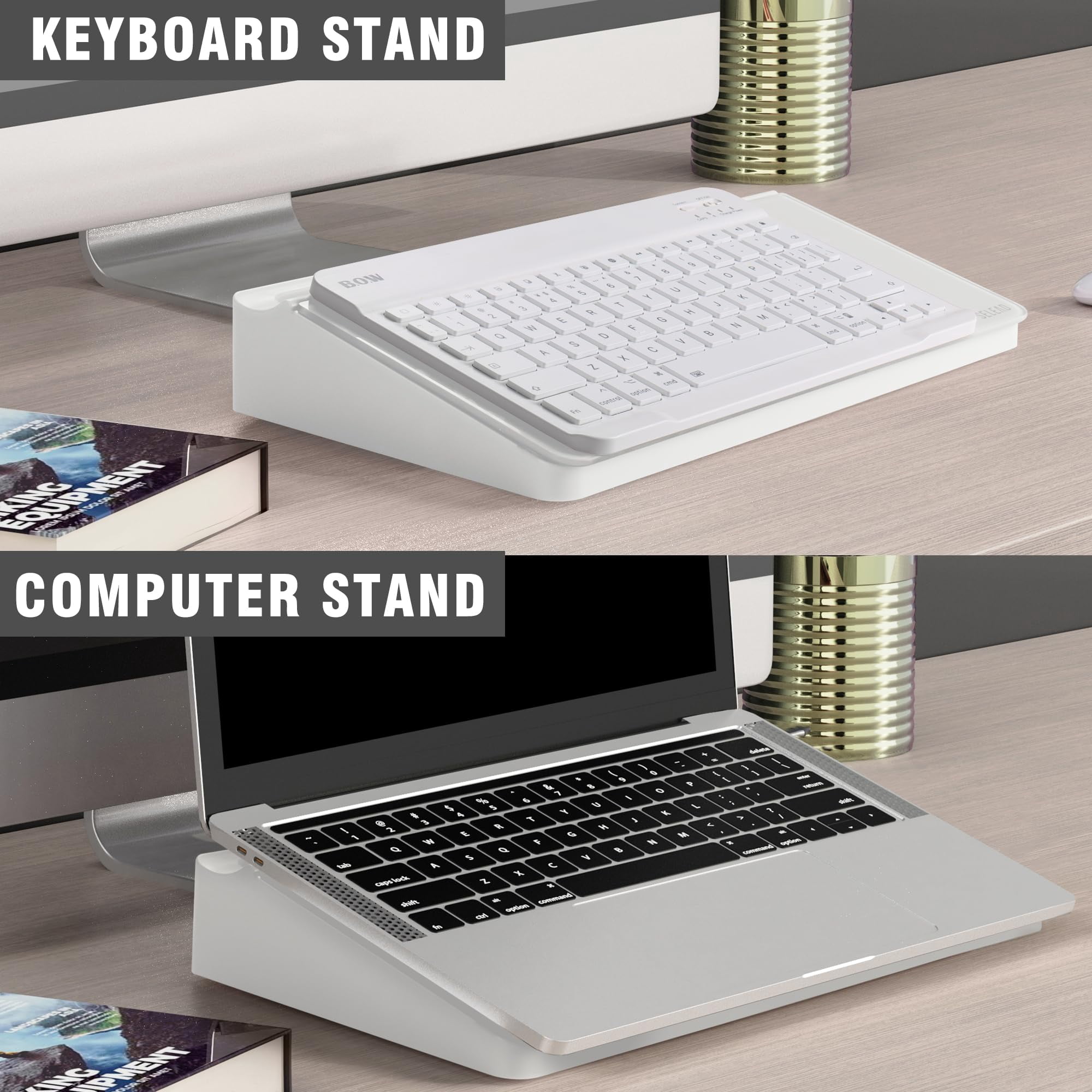 Desktop Glass Whiteboard With Storage  Small Dry Erase White Board Computer Pad Stand For Home School Office Desk Accessories -