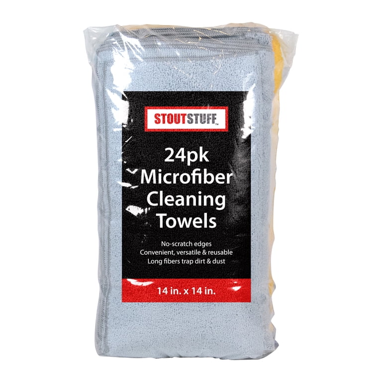 Microfiber Cleaning Towels, 24 Pack, Multicolor photo 1