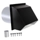 thumbnail image 4 of Cubierta de ventilación de secadora, acero recubierto de aluminio, aleta de ventilación de escape exterior, tapa sellada de pared 6 pulgadas Negro, 4 of 9