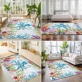 thumbnail image 4 of Area Rugs 2.7'x5', Octopus Coastal Carpet Runner Indoor Outdoor Rugs Home Decor Aesthetic, Blue Nautical Summer Beach Ocean Non Slip Mats Washable Accent Rug for Living Room Bedroom, 4 of 8