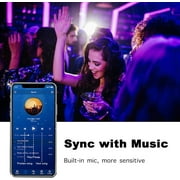 PHOPOLLO 100ft Bluetooth LED Strip Lights, 2835 RGB Color Changing Lights with App and Remote Control, for Home Party Decoration